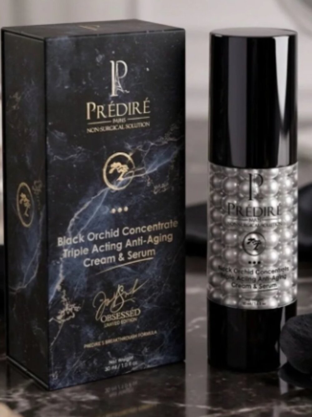 PREDIRE BLACK ORCHID CONCENTRATE TRIPLE-ACTING ANTI-AGING CREAM&SERUM-1 oz/30 ml
